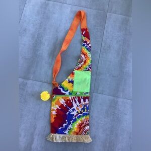 Unique Handmade Colorful Tie-Dye Sling Bag NEW